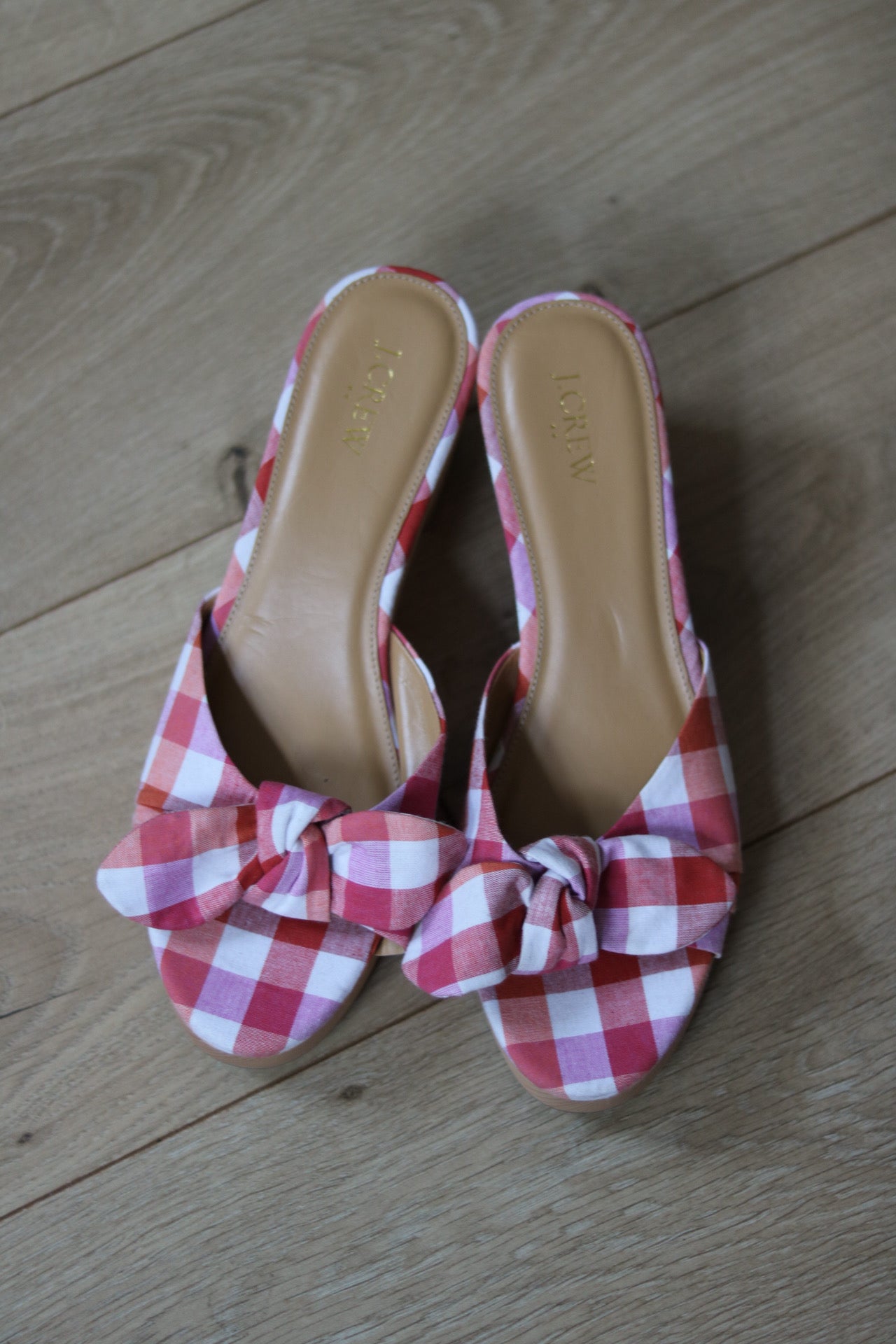slide sandals with heel
