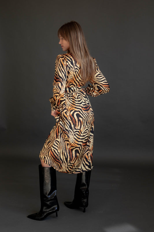 animal print dress