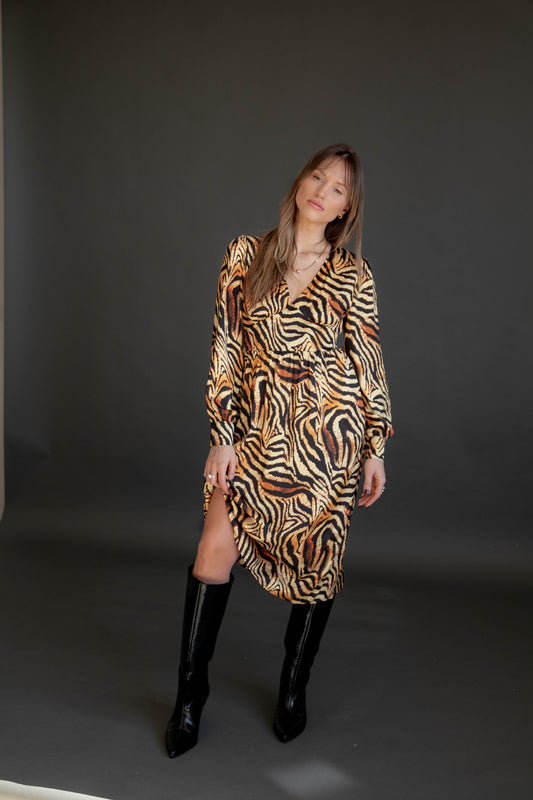 animal print dress